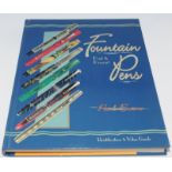 Hardback book Fountain Pens Past and Present by Paul Evans. Signed by the author