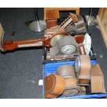 Large collection of mantel clocks, barometers, clock movements etc. For spares/repair though many