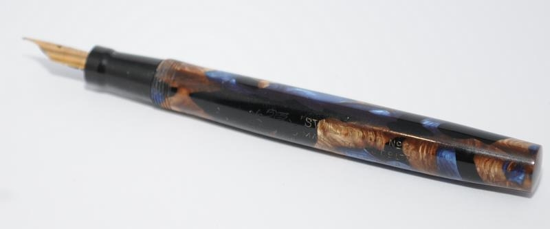 Swan SM2/57 bronze blue and black marble fountain pen in near mint condition. Purchased from - Image 3 of 5