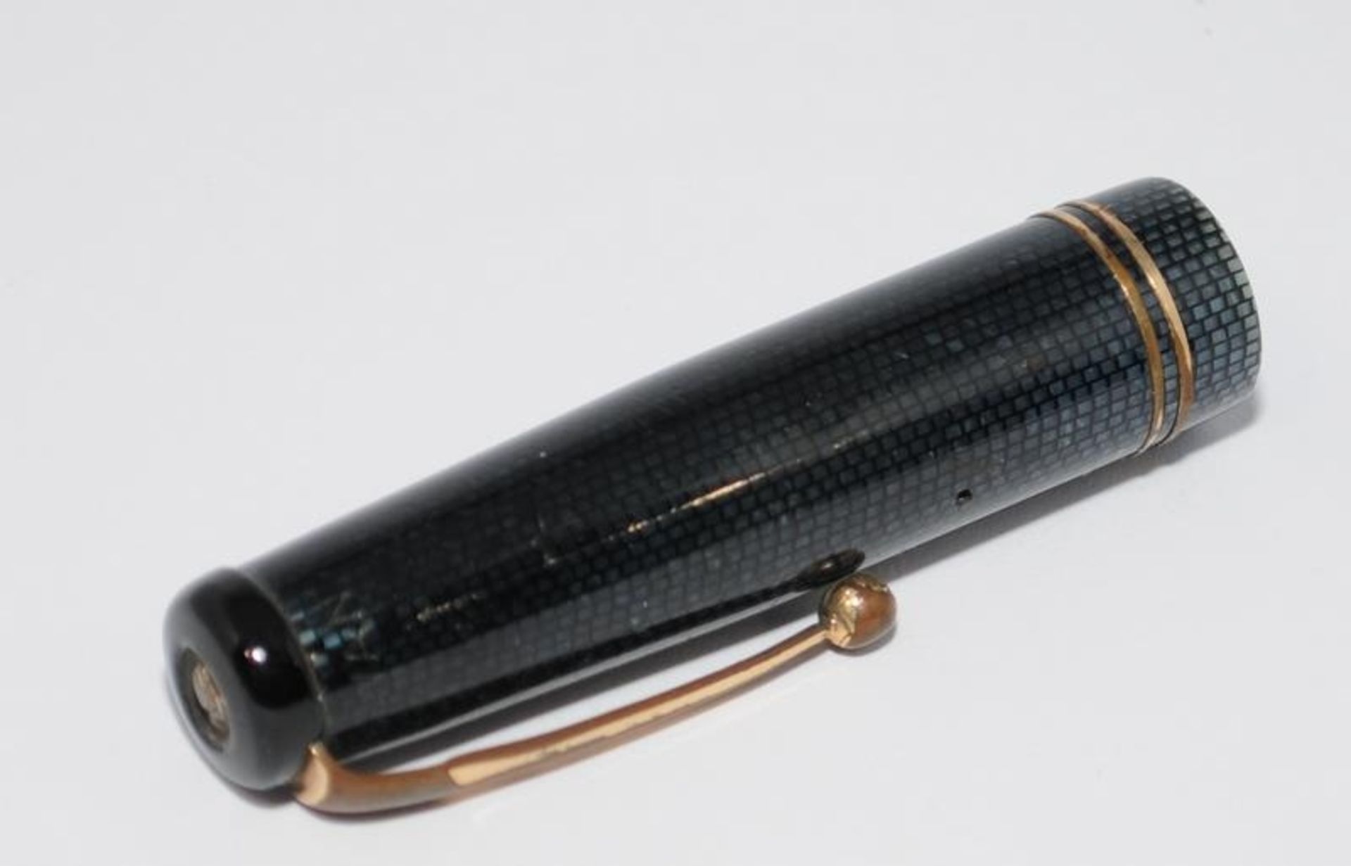 Swan blue lizard skin Fountain pen Ref. L312/87 c/w Mabie Todd Swan No.3 14ct nib. Ref. YYR305 - Image 5 of 6