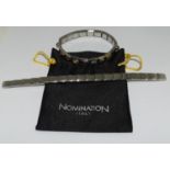 Ladies adjustable Nomination Design bracelet