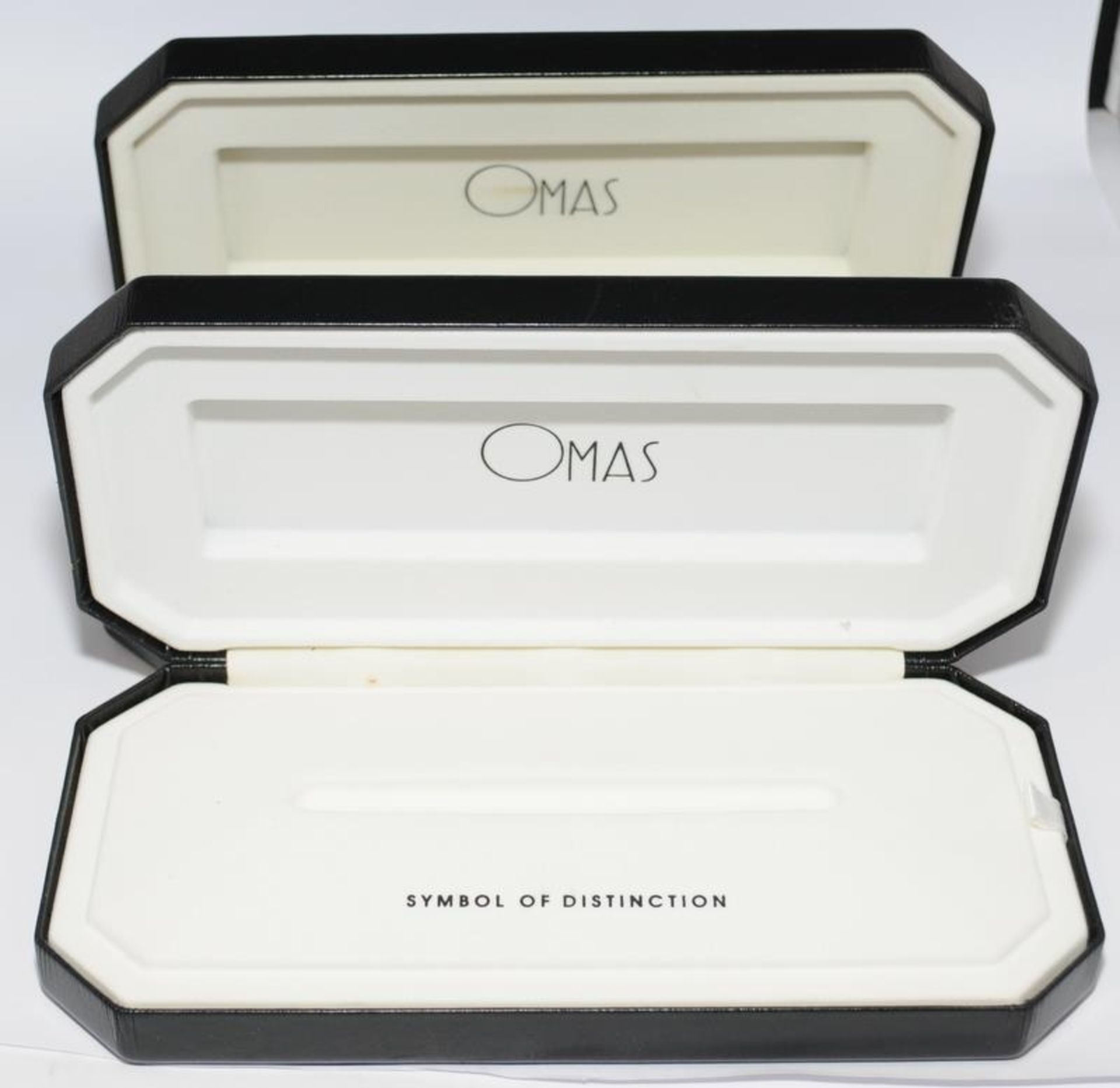 Two genuine Omas 360 pen boxes complete with certificates and user guides - Image 2 of 3