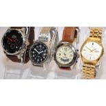 Collection of gents quartz watches to include examples by Lorus, Pulsar, Timex and a limited edition