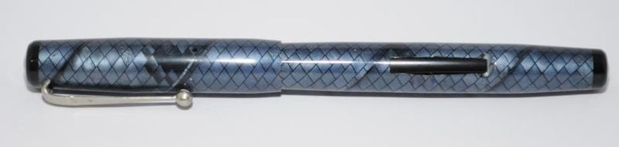 Swan blue snakeskin fountain pen ref.100/83 c/w Mabie Todd Swan no.1 14ct nib. Ref.CMK300