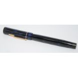 Swan L205/52 fountain pen with Lapis Lazuli body and cap. Great condition. With Swan N0.2 14ct