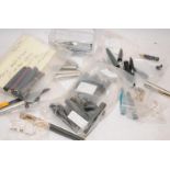 A large quantity of mostly Parker 61 parts for spares/refurbishment, includes bodies, lids, clips