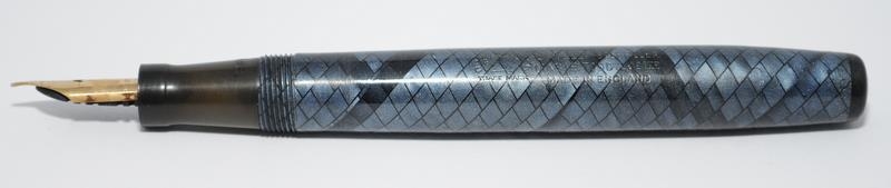Swan 205/83 blue/black snakeskin fountain pen. Ebonite lever c/w Swan No.2 14ct nib. Ref.RA312 - Image 3 of 5