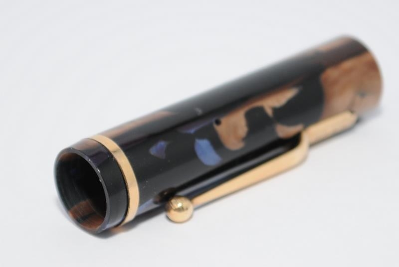 Swan SM2/57 bronze blue and black marble fountain pen in near mint condition. Purchased from - Image 4 of 5