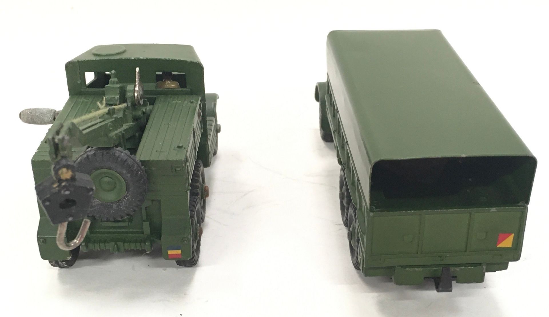 Dinky Military 622 Foden Covered 10-ton Wagon - green including ridged hubs with black treaded - Image 2 of 4