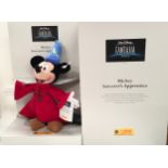 Steiger Walt Disney Fantasia 2000 The Sorcerer's Apprentice Mickey Mouse, white tag 651519, LE to