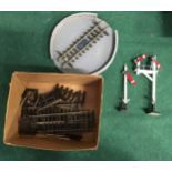 2 x G Scale signals - 1 x double arm, 1 x single arm, G gauge turntable and track for spares.