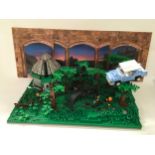 Lego Harry Potter The Chamber of Secrets retail display featuring #4727 Aragog in the Dark