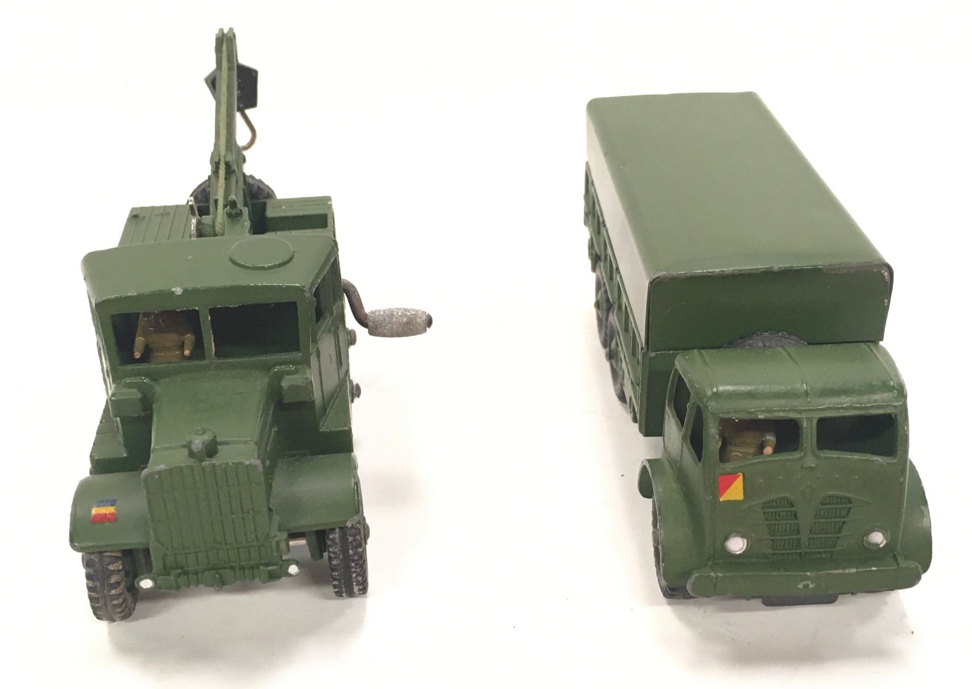 Dinky Military 622 Foden Covered 10-ton Wagon - green including ridged hubs with black treaded - Image 4 of 4