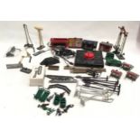Triang Accessories and rolling stock to include Telegraph Poles, Buildings, Street Lights, Kiosk,