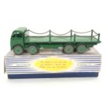Dinky 905 Foden Flat Truck with Chains - green cab, chassis and back, mid-green Supertoy hubs with