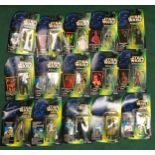 15 x Kenner Hasbro Star Wars The Power of the Force Collection 1 figures and others in sealed carded