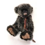 Charlie Bears Isabelle Collection Watson teddy bear, designed by Isabelle Lee, black mohair with