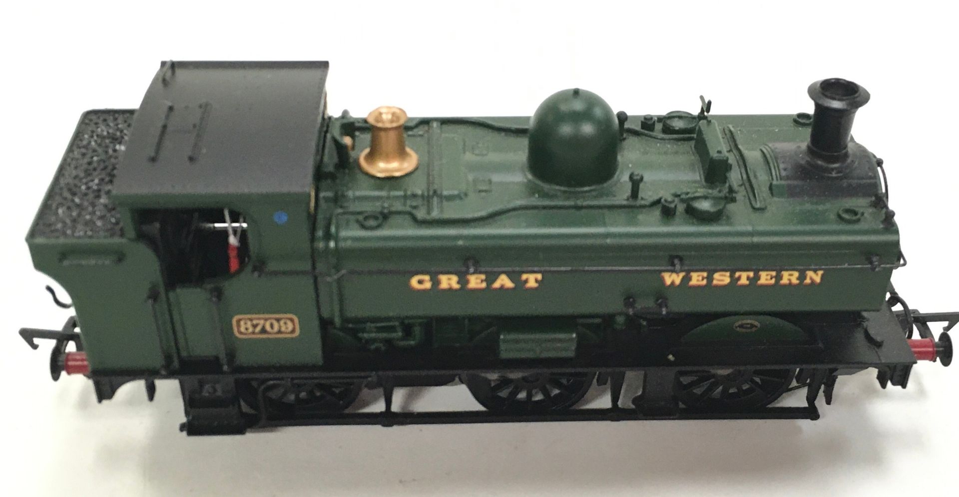 Bachmann OO gauge 32-218 Class 57XX Pannier Tank 8709 locomotive Great Western Green. Appears Near - Image 4 of 5