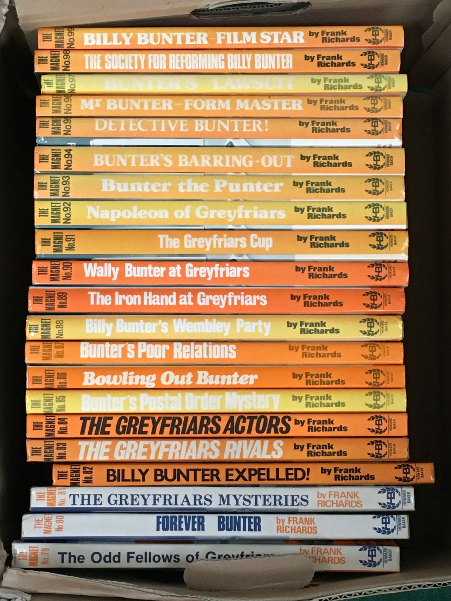 21 x The Magnet Howard Baker books by Frank Richards.