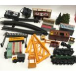 Box containing Scenics to include container terminal and loader, various buildings, trees,