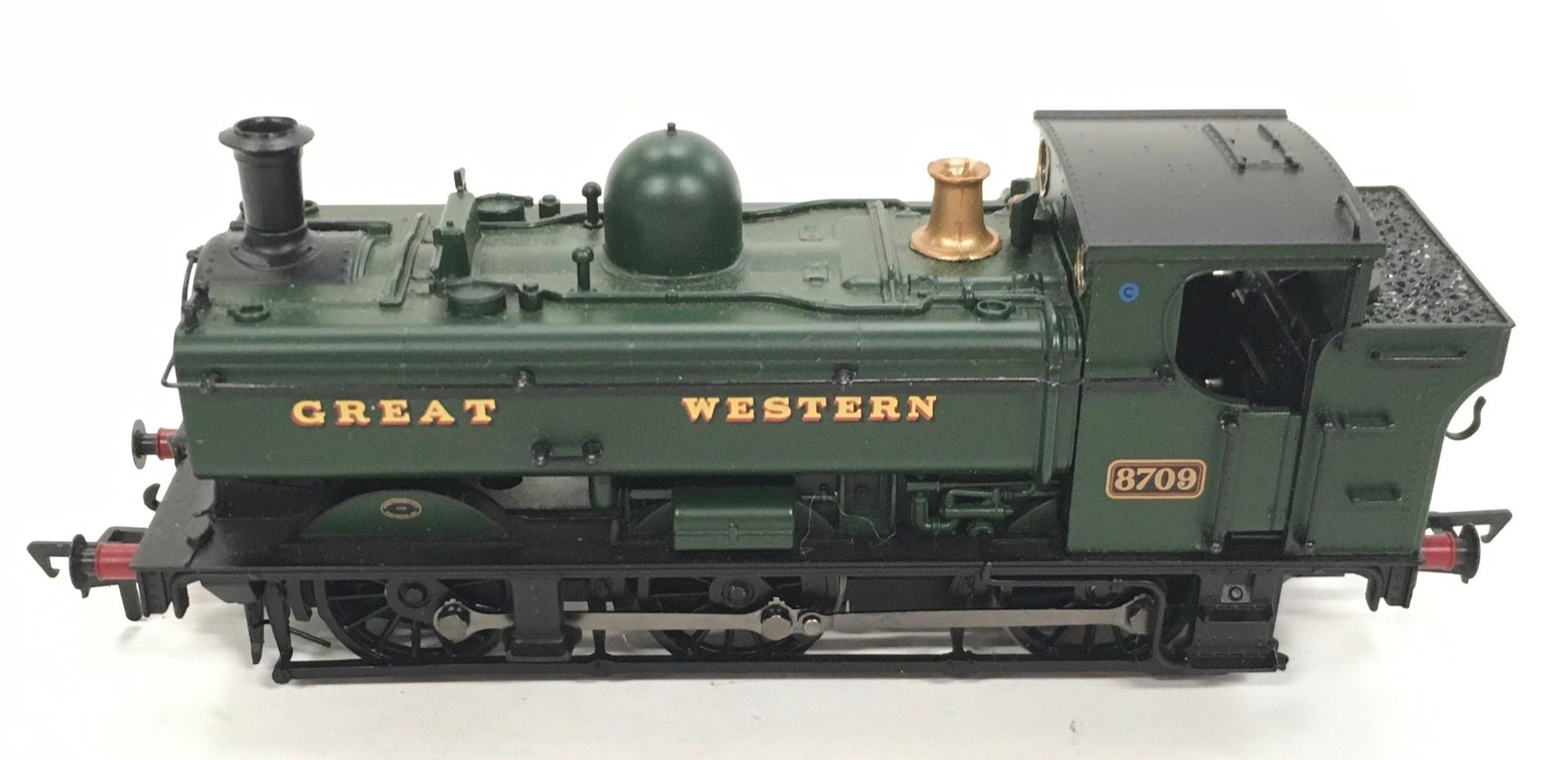 Bachmann OO gauge 32-218 Class 57XX Pannier Tank 8709 locomotive Great Western Green. Appears Near - Image 2 of 5