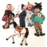 5 Pelham Puppets to include The Giant, Policeman, Clown, Horse and MacBoozle.