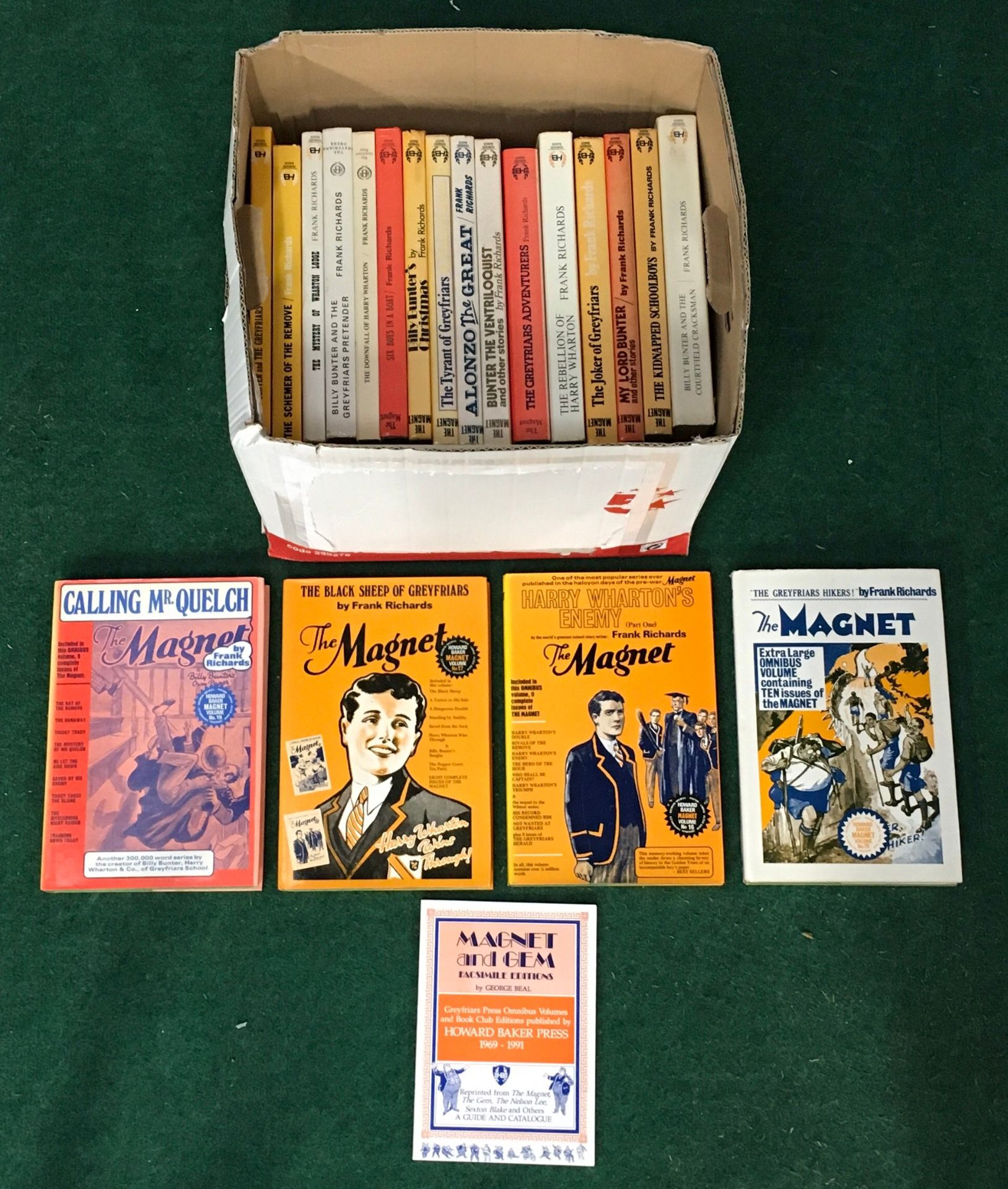 22 x The Magnet Howard Baker books by Frank Richards.