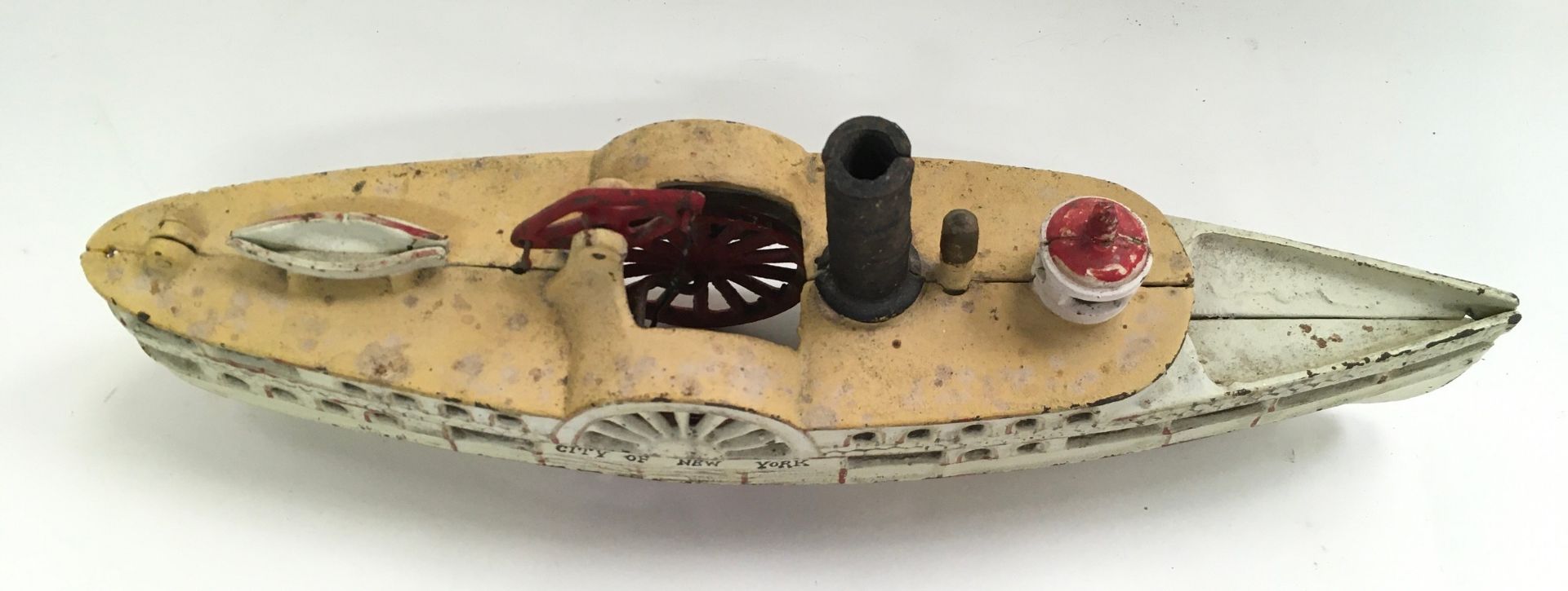 Cast Iron model of a paddle boat, believed to be Wilkins. - Image 4 of 4