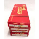 4 Triang/Hornby points Series 3 - 2 x 292 Righthand, 2 x 291 Lefthand. In Good boxes.