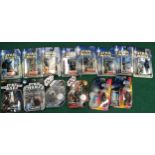 14 x Star Wars Hasbro Kenner figures in sealed carded bubble packs to include Chewbacca, Darth