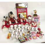 Snoopy memorabilia to include teddies, ornaments, money banks etc.