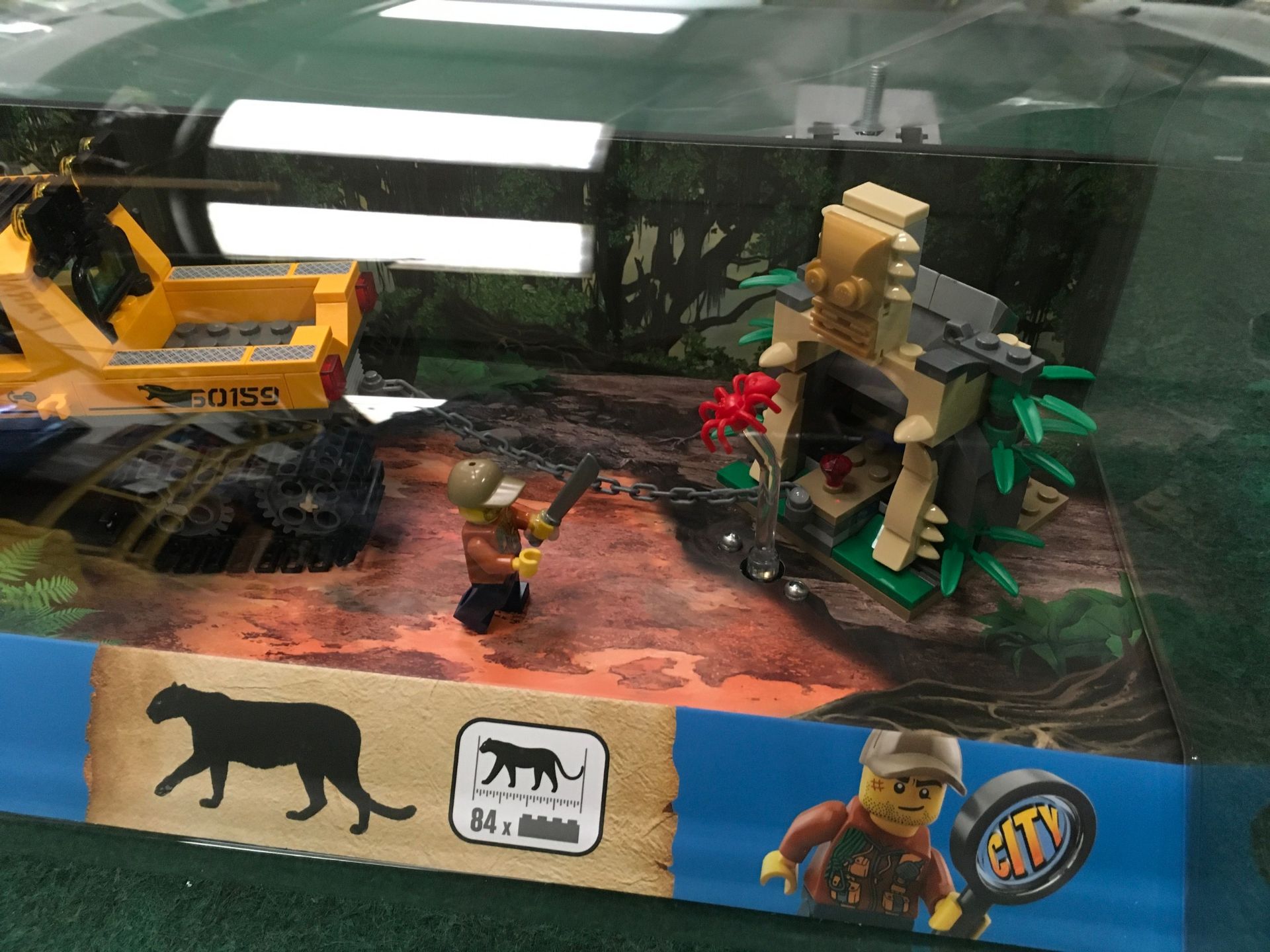 Lego City Jungle - Brand New, unused shop/Retail display case for #60159 Jungle Half Track - Image 3 of 5