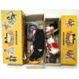 Pair of Pelham Puppets: Horse and GL21 Wolf in correct yellow carded boxes.