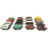 Hornby O gauge unboxed rolling stock to include 6 x Oil Tankers, 2 x Flat Wagon with Containers, 4 x
