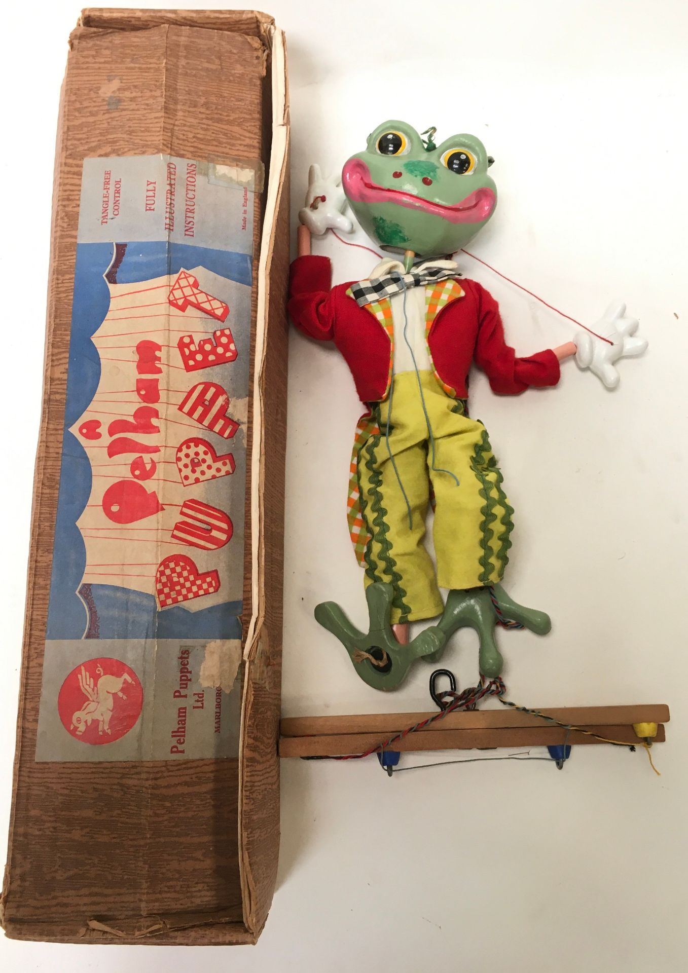 Four Pelham puppets and two other to include Frog, Mexican Girl, Poodle and Pinocchio together - Image 3 of 12