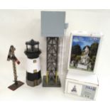 G Gauge group to include 2 x Pola 331025 Mozart Statues, Water Tower, lighthouse and signal.