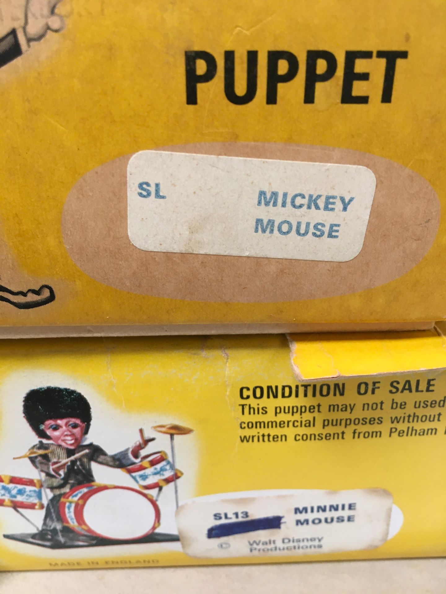 Two Boxed Pelham Puppets: SL Mickey Mouse, SL13 Minnie Mouse. - Image 4 of 6