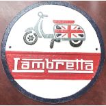 Metal lambretta plaque (277)