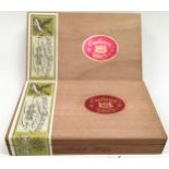 Two full boxes of WD & HO Wills Embassy High Life Special Selection cigars, 25 cigars per box. Boxes