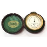 Negretti and Zambra pocket barometer London C1905