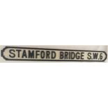 Wooden Stamford Bridge sign