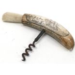 Vintage hand carved cork screw