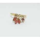 9ct Gold Ruby ring, Size M