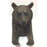 Carved Black Forest Bear inkwell