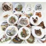 Large collection of Poole Pottery transfer printed small plates. Various themes. 33 in lot