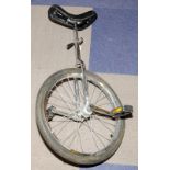 Adult unicycle, chrome frame 23" wheel