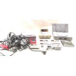 Box of various gaming consoles to include - Super Nintendo - 2 x Sony PlayStations and a