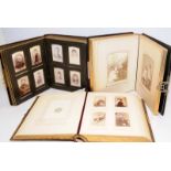 Three quality Victorian/Edwardian photograph albums containing a large number of photographs from