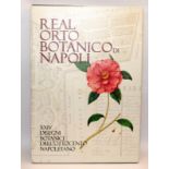 Large folio ' Real Orto Botanico di Napoli', featuring a series of 24 large 48cms x 34cms colour