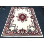 Verano modern machine made carpet on beige ground 160cms x 225cms